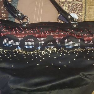 Coach rhinestone purse